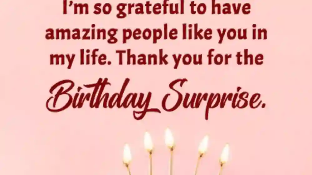 Surprise Birthday Celebration